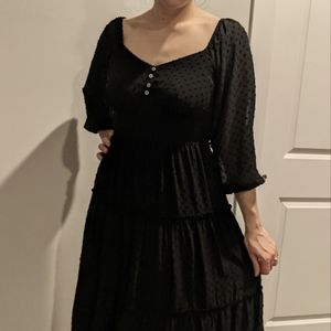 J. Crew Black Dot Dress Sz 4